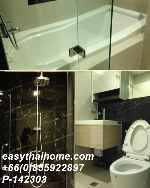 P-142303 For Rent Tree Condo Ekamai | Studio 1 Bathroom | City View | 4th Floor | Fully Furnished | Ready to Move In 📞 Line ID: @easythaihome | 085-592-2897 – รูปที่ 2