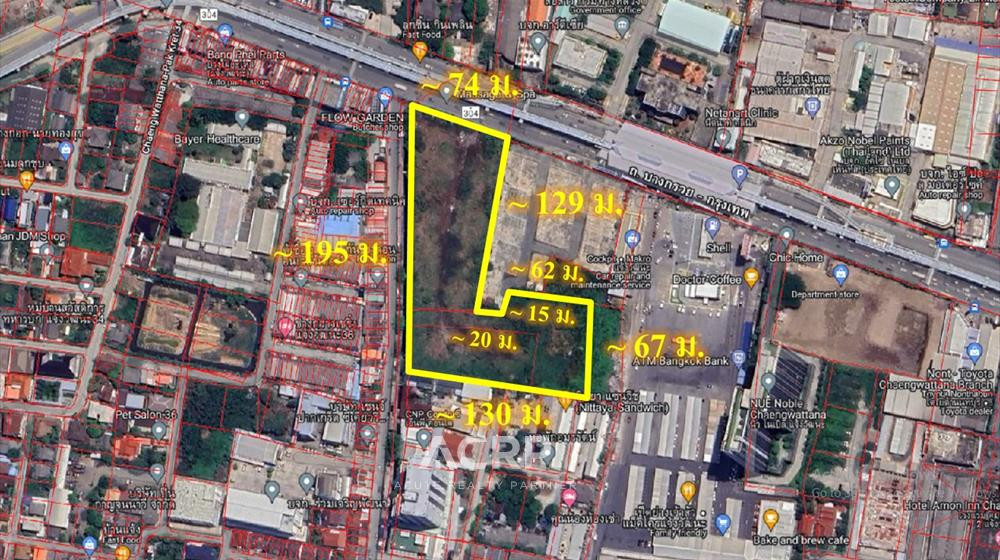 Land for sale, Chaengwattana, Bangkok-Bang Kruai Road. Next to Si Rat BTS Station Land for sale, Chaengwattana, Bangkok-Bang Kruai Road. Next to Si Rat BTS Station