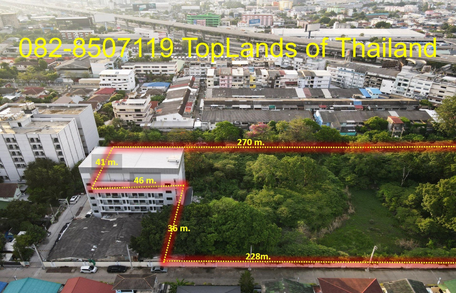 ขายที่ดิน ติดถนนบางนา-ตราด #ใกล้ BITEC บางนา (สร้างตึกสูงได้) 13-1-71.1 ไร่ การเดินทางแสนสะดวกสบาย ติดทางด่วนยกระดับกรุงเทพ=ชลบุรี พร้อมใกล้สถานี BTS สีเขียวอ่อนเพียง 2.0 Km. – รูปที่ 4