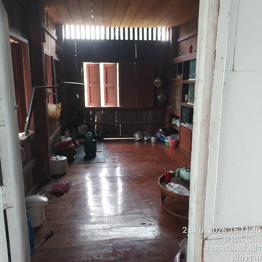  selling directly...Brokers welcome from all over Thailand.  Urgent Sale! 366 sq.wa. (approx. 1,644 sq.m.) of leveled land in Wiang Pa Pao Municipality, Chiang Rai. Only 90 meters from Highway 118 (Chiang Mai-Chiang Rai). Includes a wooden house. – รูปที่ 4