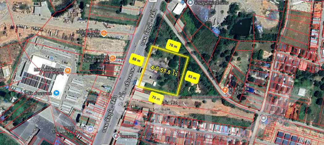 For sale: 4 rai of land with an existing gas station business, located opposite Lotus's, Dan Khun Thod. – รูปที่ 4