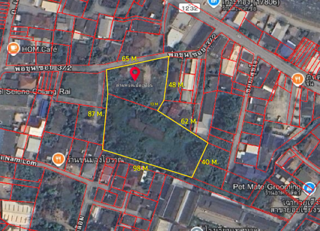 Land for Sale with Buildings 5-0-76.5 Rai on Phor Khun Road, Soi 2 (Sai Bua Soi), Chiang Rai Province – รูปที่ 4
