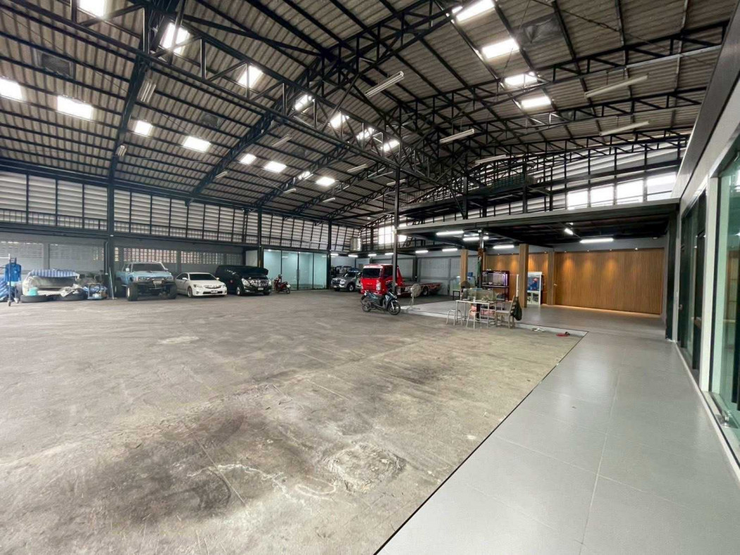 Premium, ready-to-use warehouse for sale. 3-phase power. Located in Suan Phak Ratchaphruek, Taling Chan. 1107 sq m, 2 rai 215 sq wa.