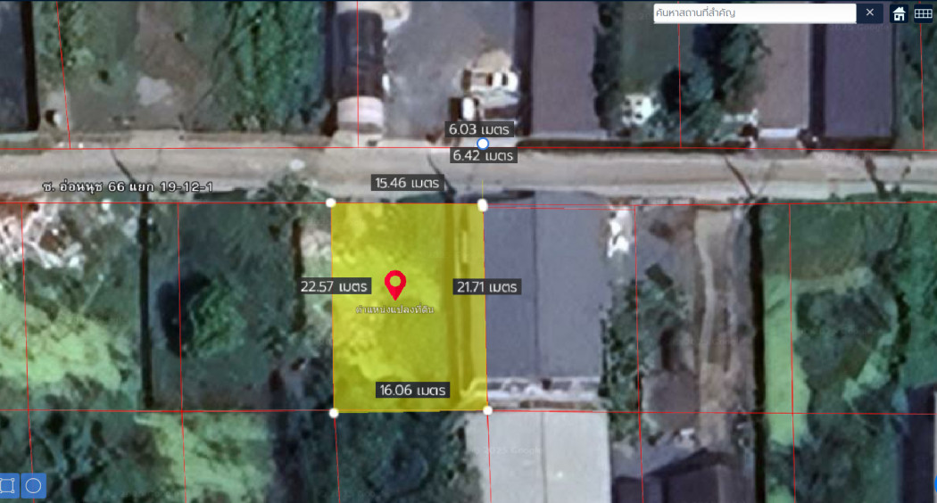 Land for sale near On Nut, Phatthanakan, Srinakarin, square shape, Soi Phatthanakan 96, 89 sq m, easy travel to Thonglor, Phetchaburi. – รูปที่ 4