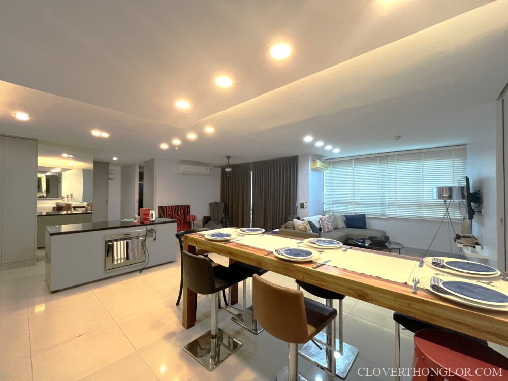 ให้เช่า คอนโด Clover Thonglor ห้องใหญ่ 115 ตร.ม. 3 นอน แต่งครบพร้อมอยู่! – รูปที่ 3
