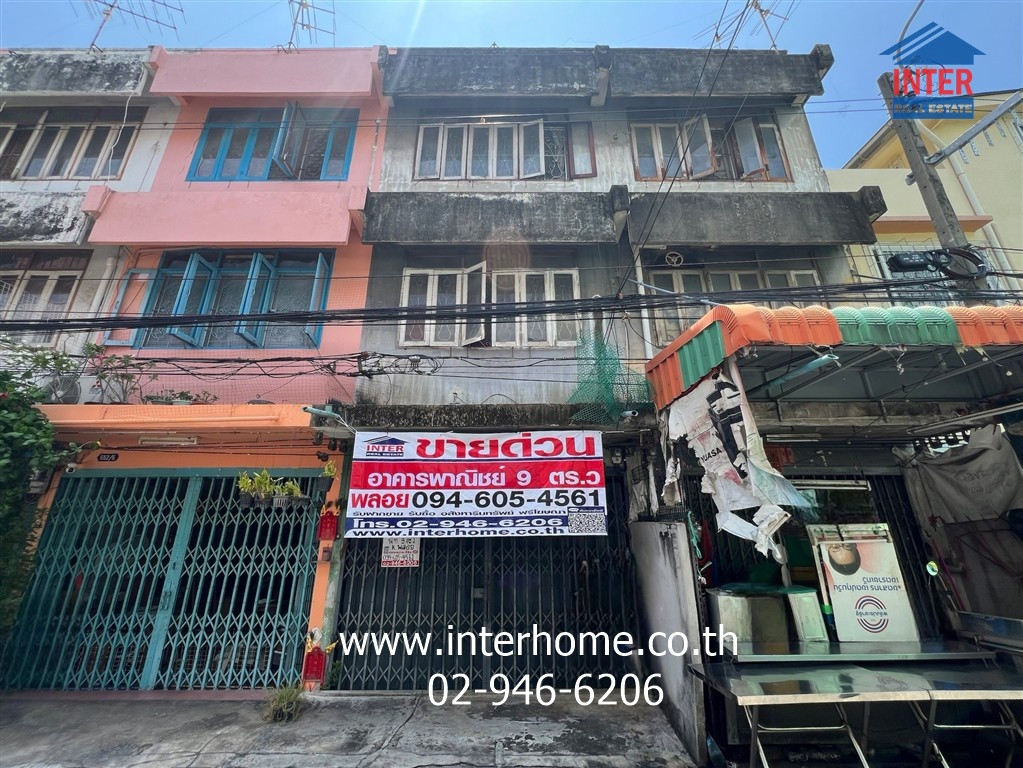 Commercial building, 3 floors, 9 sq m, commercial building, Soi Udee 10, Soi Charoen Rat 7-18-2, Chan Road, Charoen Rat Road, Bang Kho Laem, Bangkok
