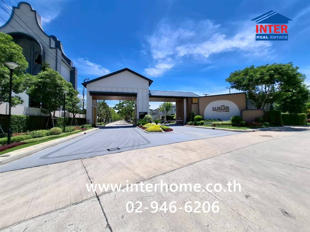 2-story detached house, 59.8 sq m, Mable Bangna Village, km. 26, near CJ MORE, CJ More, Bang Bo Bypass Road branch. ถนนบางนา-ตราด บางเสาธง สมุทรปราการ