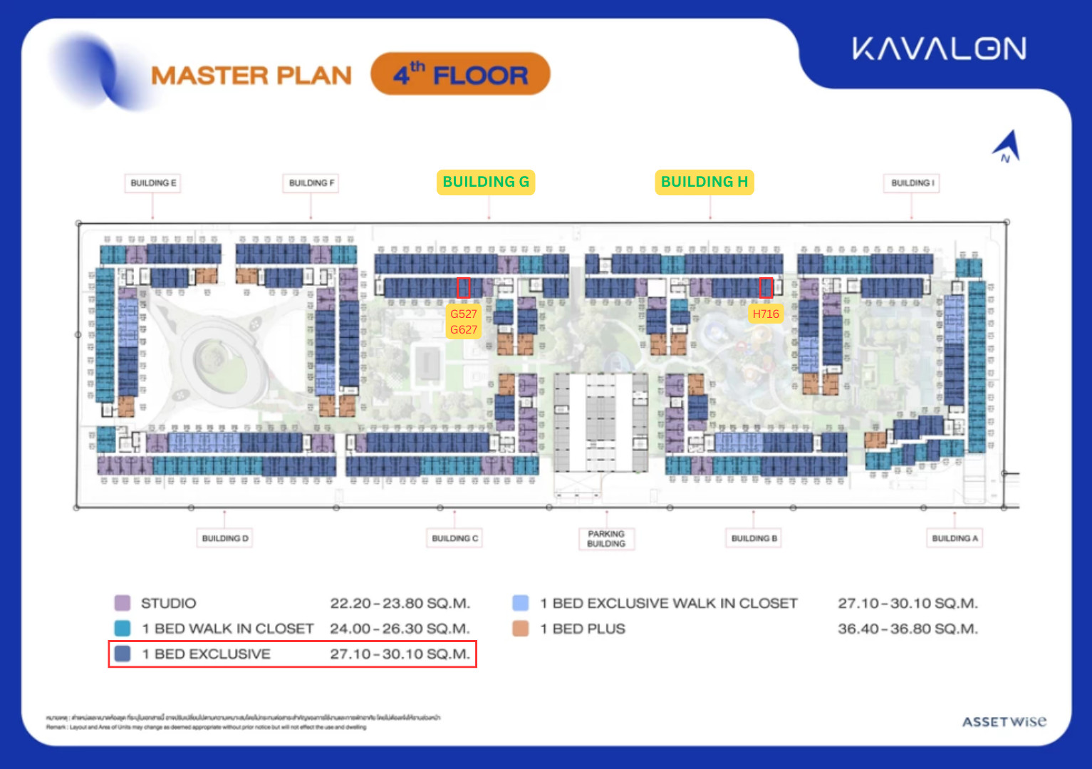 ขายดาวน์ KAVALON - 1 Bed Exclusive -  วิวสวย ทำเลดี 💰