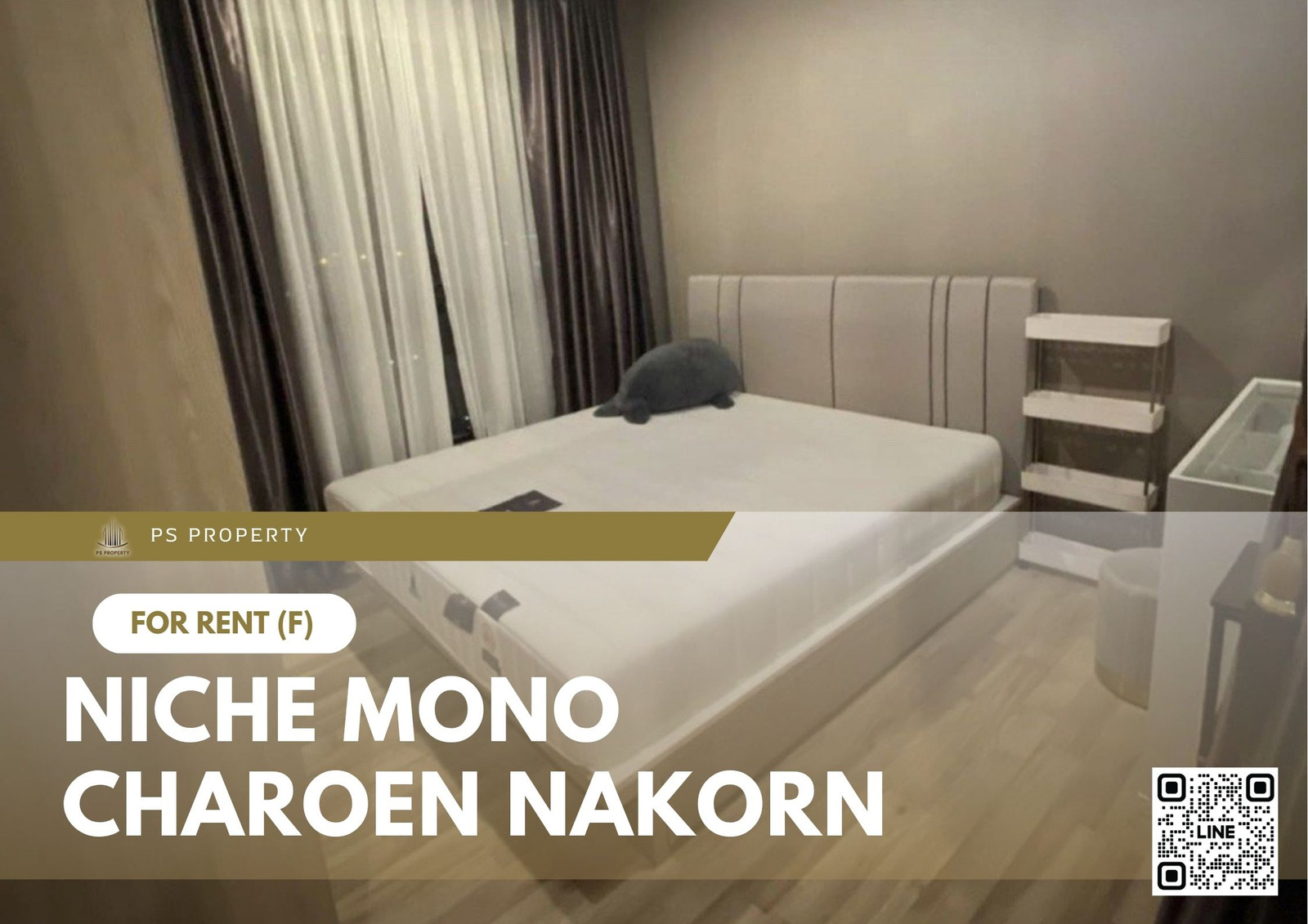 For Rent 🔥 NICHE MONO CHAROEN NAKORN 🔥 Fully Furnished and Equipped with Appliances. Near BTS Talat Phlu.