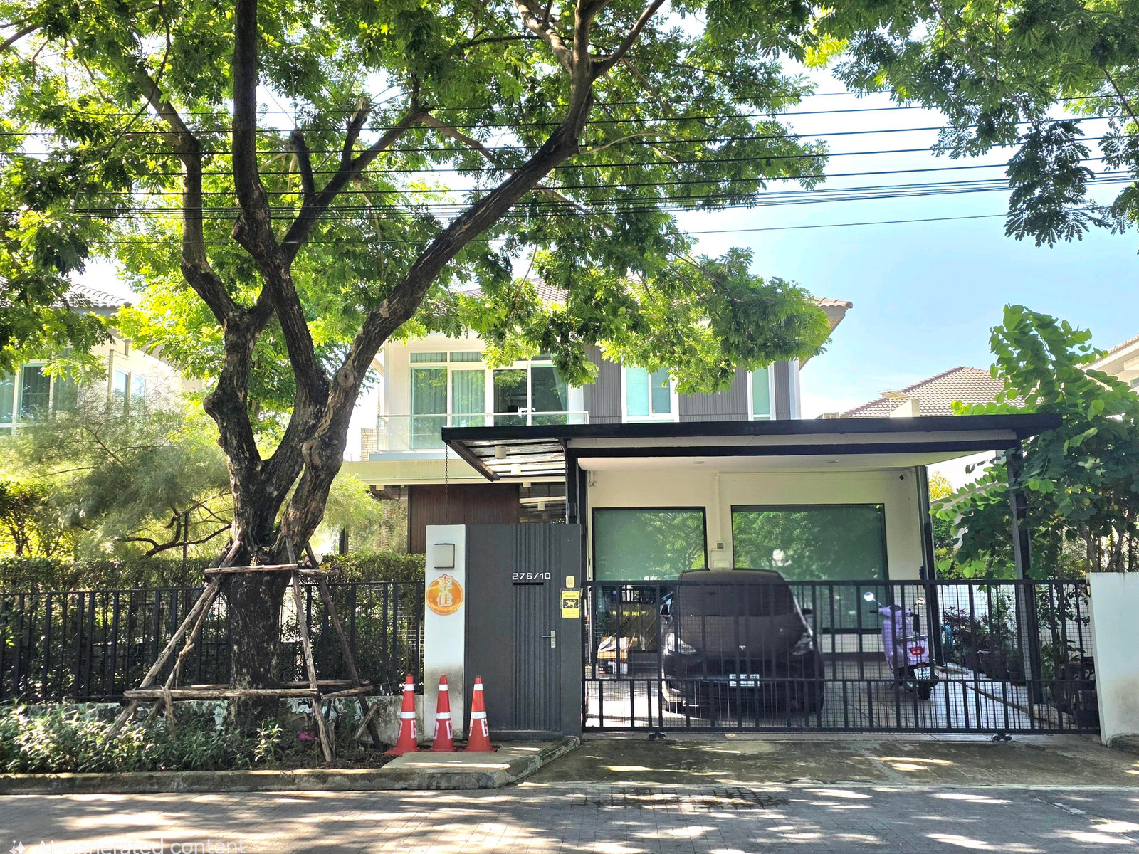 บ้านเดี่ยววิวสวน กับ มบ.มัณฑนา ร่มเกล้า ในตำแหน่งรับทรัพย์ตามหลักฮวงจุ้ย