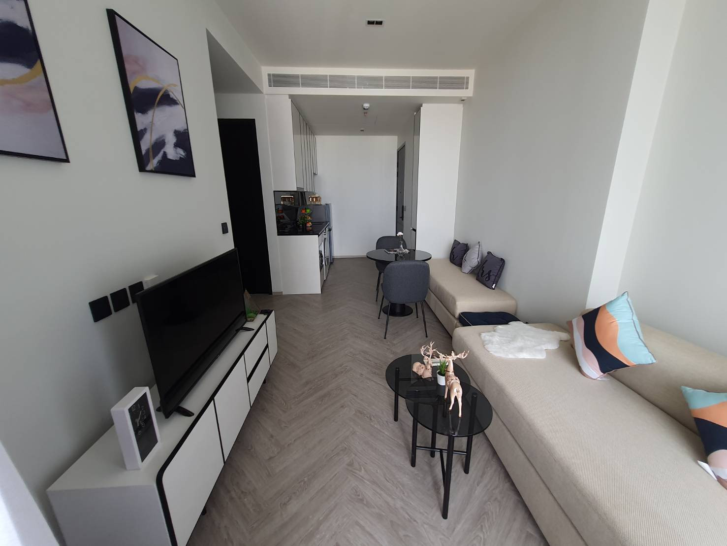 ให้เช่า Condo Chapter Charoennakhon - Riverside ชั้นสูง ห้องสวย วิวแม่น้ำ  2 ห้องนอน 1 ห้องน้ำ – รูปที่ 3