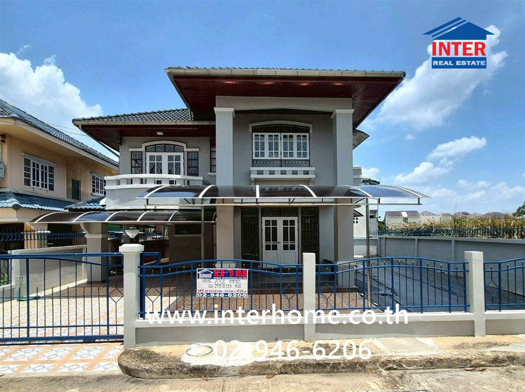 บ้านเดี่ยว 2 ชั้น 69.6 ตร.ว. หมู่บ้านมณีรินทร์ รัตนาธิเบศร์ ใกล้บิ๊กซีท่าอิฐ ใกล้โลตัส นอร์ธ ราชพฤกษ์ ซอยท่าอิฐ-ไทรม้า ถนนรัตนาธิเบศร์ เมืองนนทบุรี นนทบุรี