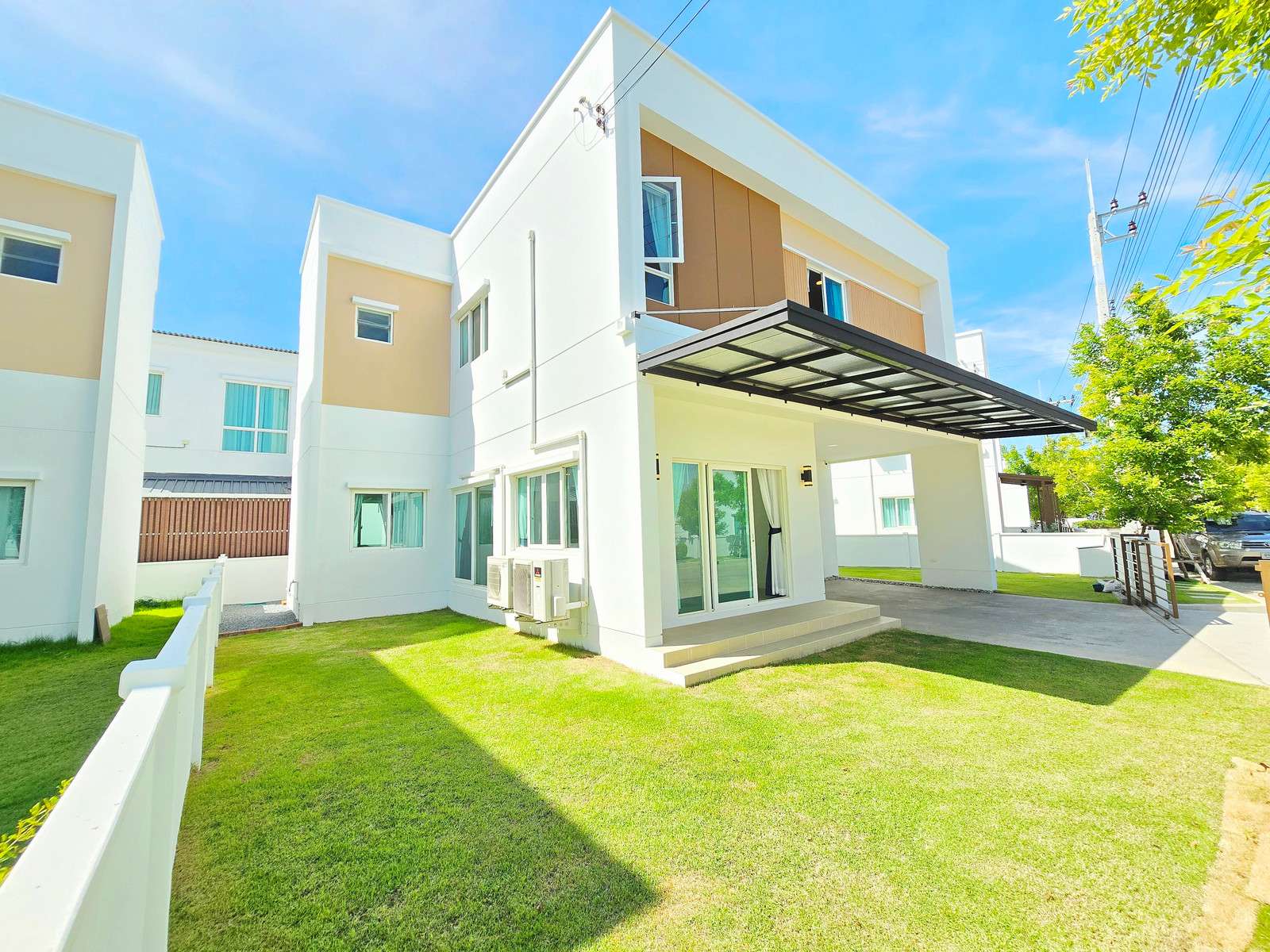 🏡 โมเดน พระราม2 หน้าสวน ติดถนนเมน พร้อมอยู่เลย. แอร์ 5ตัว  – รูปที่ 2