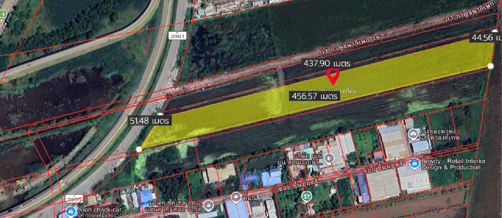 Large plot of land for sale High potential location – Khlong Sam Wa, Bangkok, 11 rai 3 ngan – รูปที่ 2