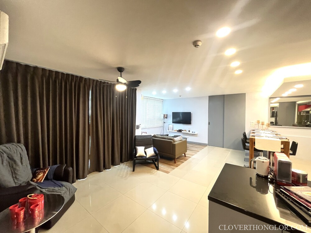 ให้เช่า คอนโด Clover Thonglor ห้องใหญ่ 115 ตร.ม. 3 นอน แต่งครบพร้อมอยู่! – รูปที่ 2