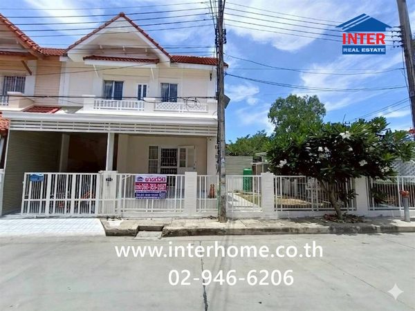 Townhouse, 2 floors, 48.5 sq m, Kanda Rim Klong 2 Village, Soi 11, Soi Wat Phanthai Norasing, Rama 2 Road, Jesadawithi Road, Mueang Samut Sakhon, Samut Sakhon.