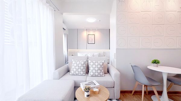 🎊 Condo ready to move in In the heart of Asoke-Rama 9 🏢 A Space Asok-Ratchada High way, good size 35 sq m. ❤️