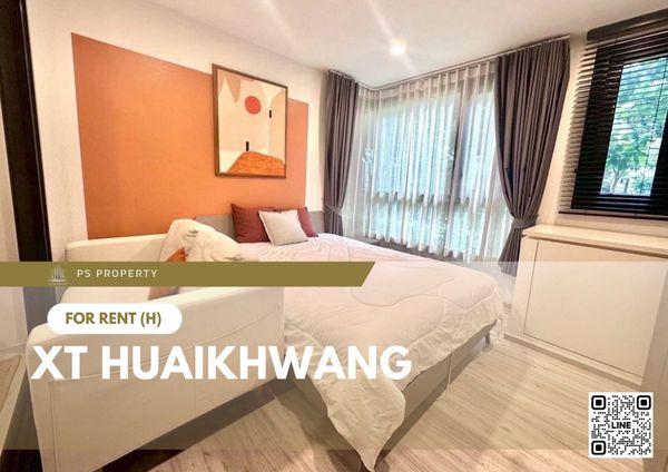 For Rent 🔥 XT HUAIKHWANG 🔥 Fully furnished with appliances, near MRT Huai Khwang.