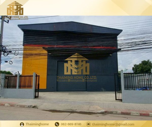 ให้เช่าโกดัง พร้อมออฟฟิศ สุขาภิบาล5 ขนาด1,280ตรม รถหัวลากสามารถเข้าได้ เทพารักษ์ วัชพล(TW8-21926)