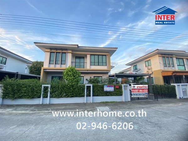 2-story detached house, 51.7 sq m, I Leaf Park Village. Ring Road-Rangsit, Khlong 4, Rangsit-Nakhon Nayok Road Road along Khlong Si, west side, Khlong Luang, Pathum Thani