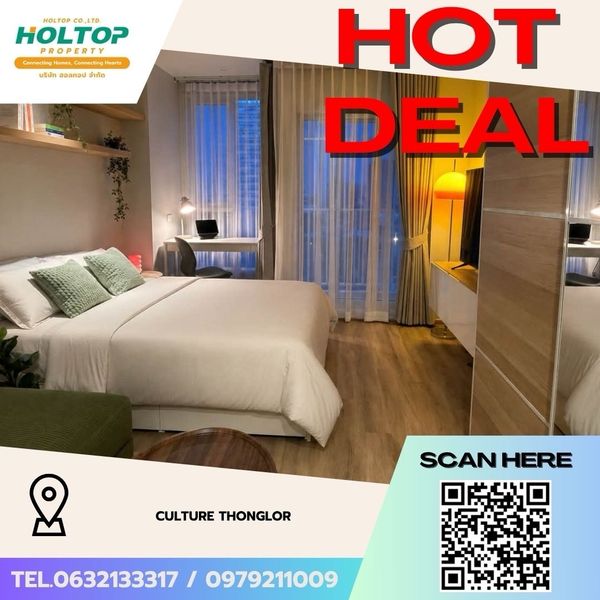 #Z5806💥100669 🔥ให้เช่าคอนโด Culture Thonglor