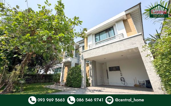 Single house for rent, Perfect Masterpiece Lakeside Rangsit, corner unit, cheapest in the project.