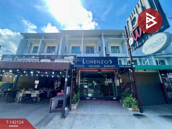 Commercial building for sale, 3 floors, area 23 sq m, Saen Suk, Chonburi.