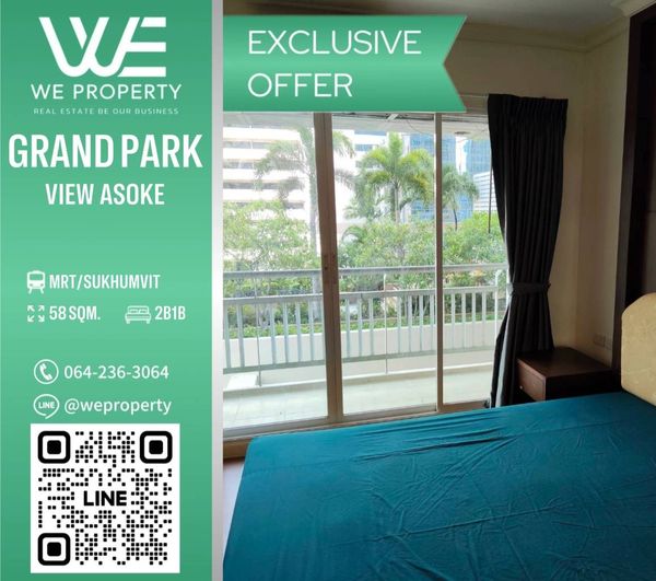 2 bedrooms, best price!!⭐Grand Park View Asoke (Grand Park View Asoke)