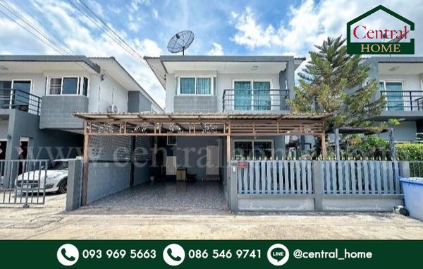 Semi-detached house, La Villa Ayutthaya, complete extension, cheap price.