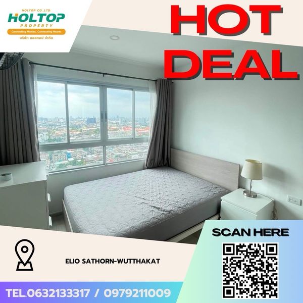 #Z5674💥010669 🔥ให้เช่าคอนโด Elio Sathorn-Wutthakat (รหัสเดิม Z123)
