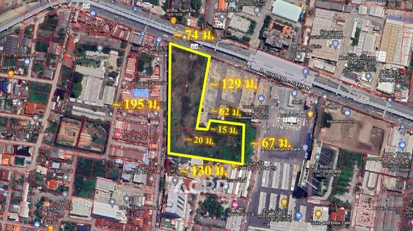 Land for sale, Chaengwattana, Bangkok-Bang Kruai Road. Next to Si Rat BTS Station