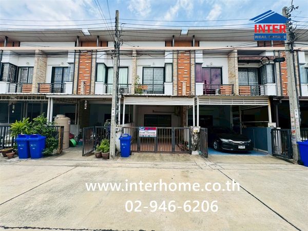 ทาวน์เฮ้าส์ 2 ชั้น 16 ตร.ว. หมู่บ้านดิเอ็นเทอร์คลิก ประเวศ ซอยกาญจนาภิเษก39 (เจโม) ถนนอ่อนนุช ถนนคู่ขนานกาญจนาภิเษก เขตประเวศ กรุงเทพมหานคร
