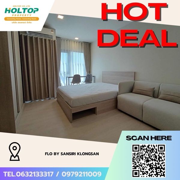 #Z5790💥100669 🔥Condo for rent FLO by Sansiri Klongsan (old code Z3916)