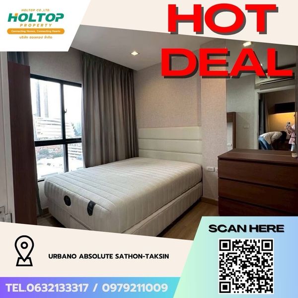 #Z5680💥010669 🔥Condo for rent Urbano Absolute Sathon-Taksin (original code S3454)