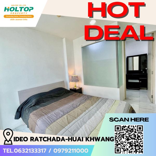 #E898💕(Original code S672) 090669 Condo for Rent: IDEO Ratchada-Huai Khwang