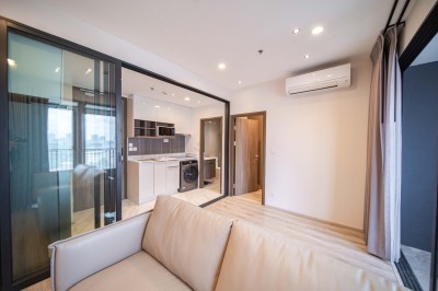 🔥For Rent Now🔥 IDEO MOBI Asoke, 2-bedroom corner unit, large size 61 sq.m., Fully Furnished, ready to move in.