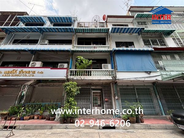 อาคารพาณิชย์ 3.5 ชั้น 7 ตร.ว. ใกล้โรงพยาบาลกลาง ถนนยุคล1 ถนนเฉลิมเขต เขตป้อมปราบศัตรูพ่าย กรุงเทพมหานคร