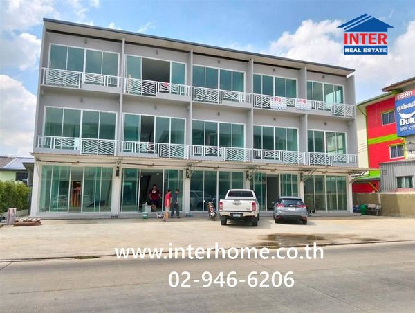 Commercial building, 3 floors, 43 sq m, commercial building, Soi Rangsit-Nakhon Nayok 56, Lam Luk Ka Road, Rangsit-Nakhon Nayok Road, Lam Luk Ka, Pathum Thani.