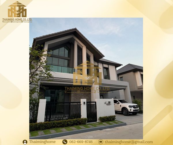 Single house for sale Built-in with furniture Ready to move in Bangkok Boulevard Bang Bua Thong Project [TH5-4826]