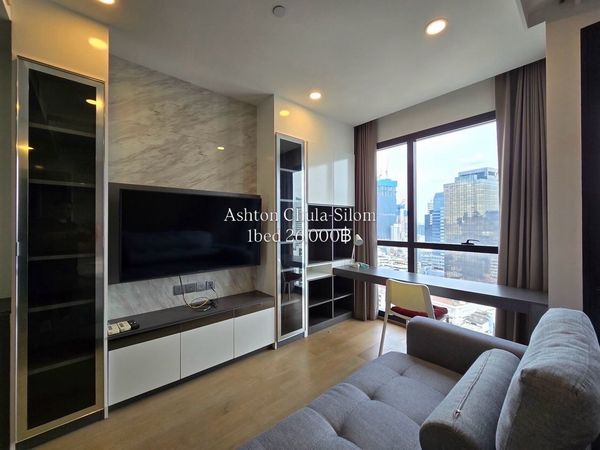 🔥 ให้เช่า Ashton Chula – Silom | 26,000฿/เดือน 🔥🛏 1 Bedroom | 32 ตร.ม. 📞 Contact Aomam (Agent) 📱 Tel / Line ID : 095-587-1692 💬 WhatsApp : +66 95 587 1692