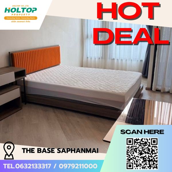 #E922💕(รหัสเดิมS3013)100669ให้เช่าคอนโด THE BASE Saphanmai