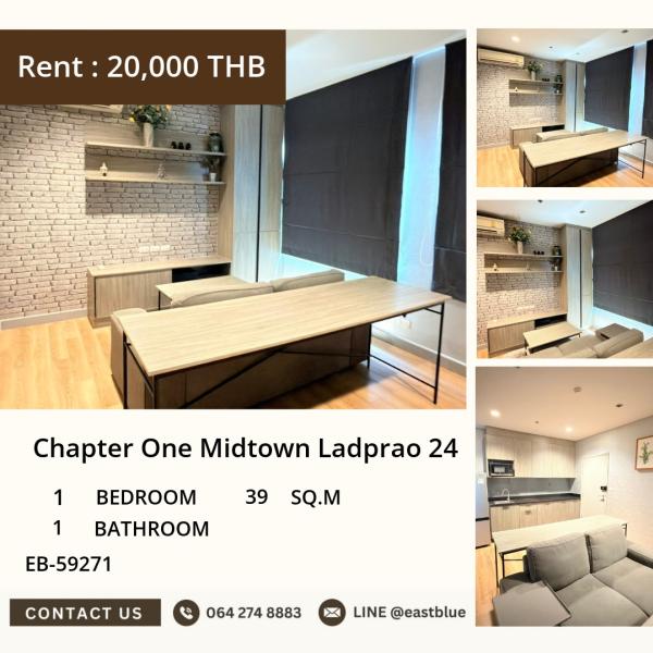 11/08/2026, 🏠 เช่า คอนโด 1 ห้องนอน อีเดน เอกมัย 20,000 บาท/เดือน 0642748883