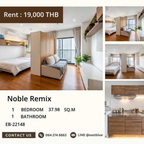 🏙️ Beautiful ready-to-move-in room! Noble Remix in the heart of Thong Lo starting at 19,000 baht/month 0642748883