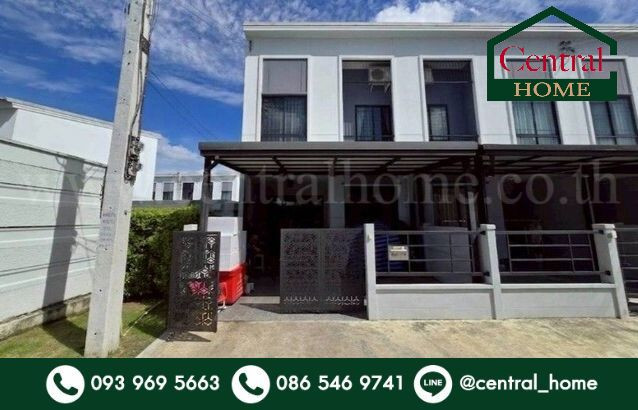 Townhome Pleno Rangsit - Pathum Thani, behind the edge (next to St. Carlos Hospital), cheapest in the project.