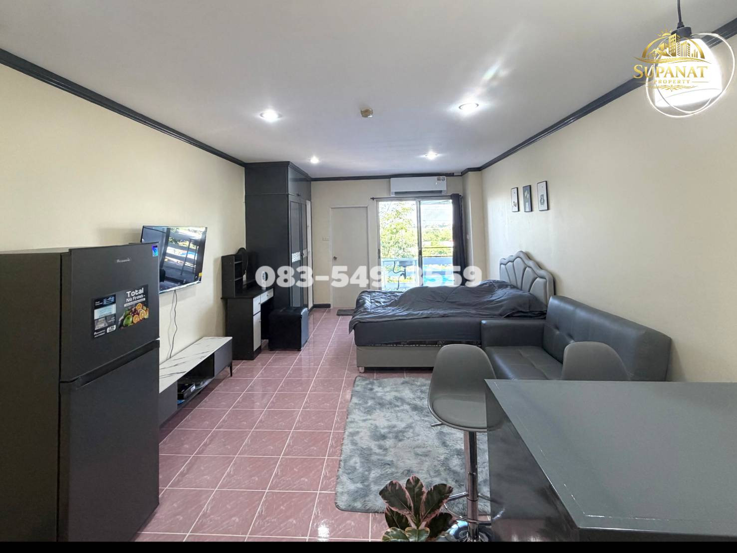 Condo for sale, Rojana Condo, next to Asia Road. Completely renovated, ready to move in, near Rojana Industrial Estate. Ayutthaya – รูปที่ 3