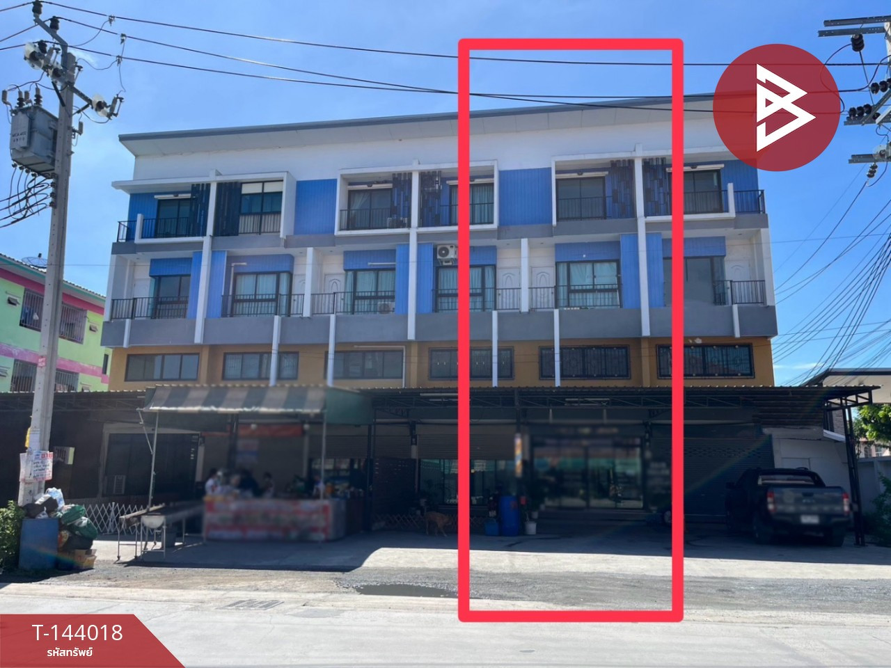 Commercial building for sale, The Extenso Bangpla Village, Samut Prakan.