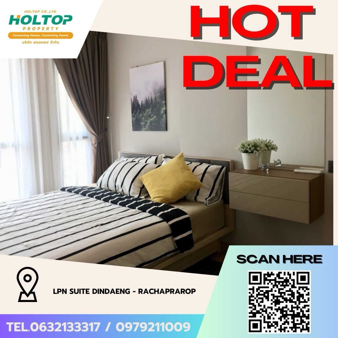 #Z5839💥120669 🔥Condo for rent LPN Suite Dindaeng - Rachaprarop (old code Z144) #Z5839💥120669 🔥Condo for rent LPN Suite Dindaeng - Rachaprarop (old code Z144)