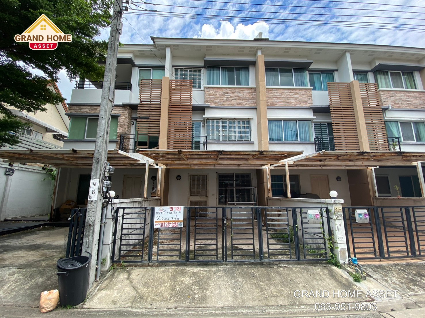 ทาวน์เฮ้าส์ 3 ชั้น ถนนคลองลำเจียก เกษตร นวมินทร์
