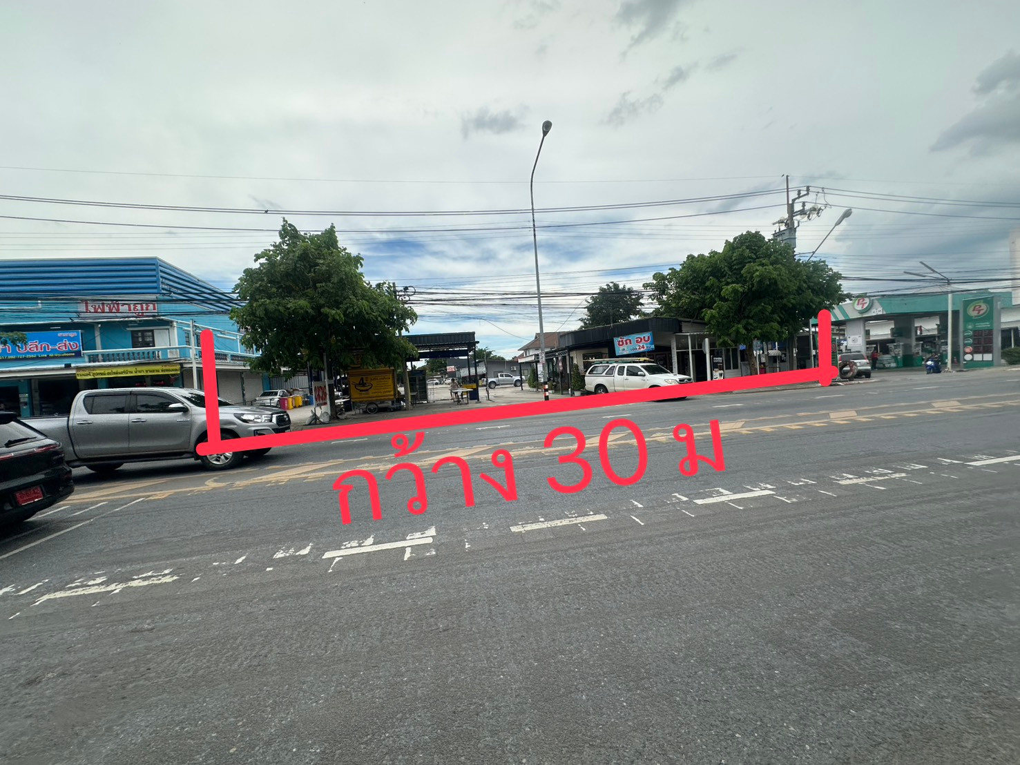 Empty land for sale, 4-0-85.4 rai, wide frontage, next to Choi Wat Lat Pla Duk Road. – รูปที่ 3