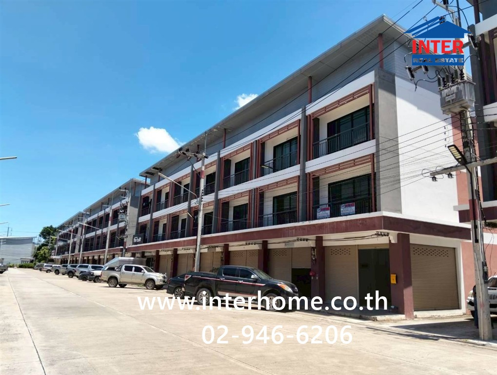 Commercial building, 3 floors, 21 sq m, Pruksa Village. Ban Pho-Motorway Next to the motorway parallel road. (Bangkok-Chonburi new line) Ban Pho, Chachoengsao – รูปที่ 2